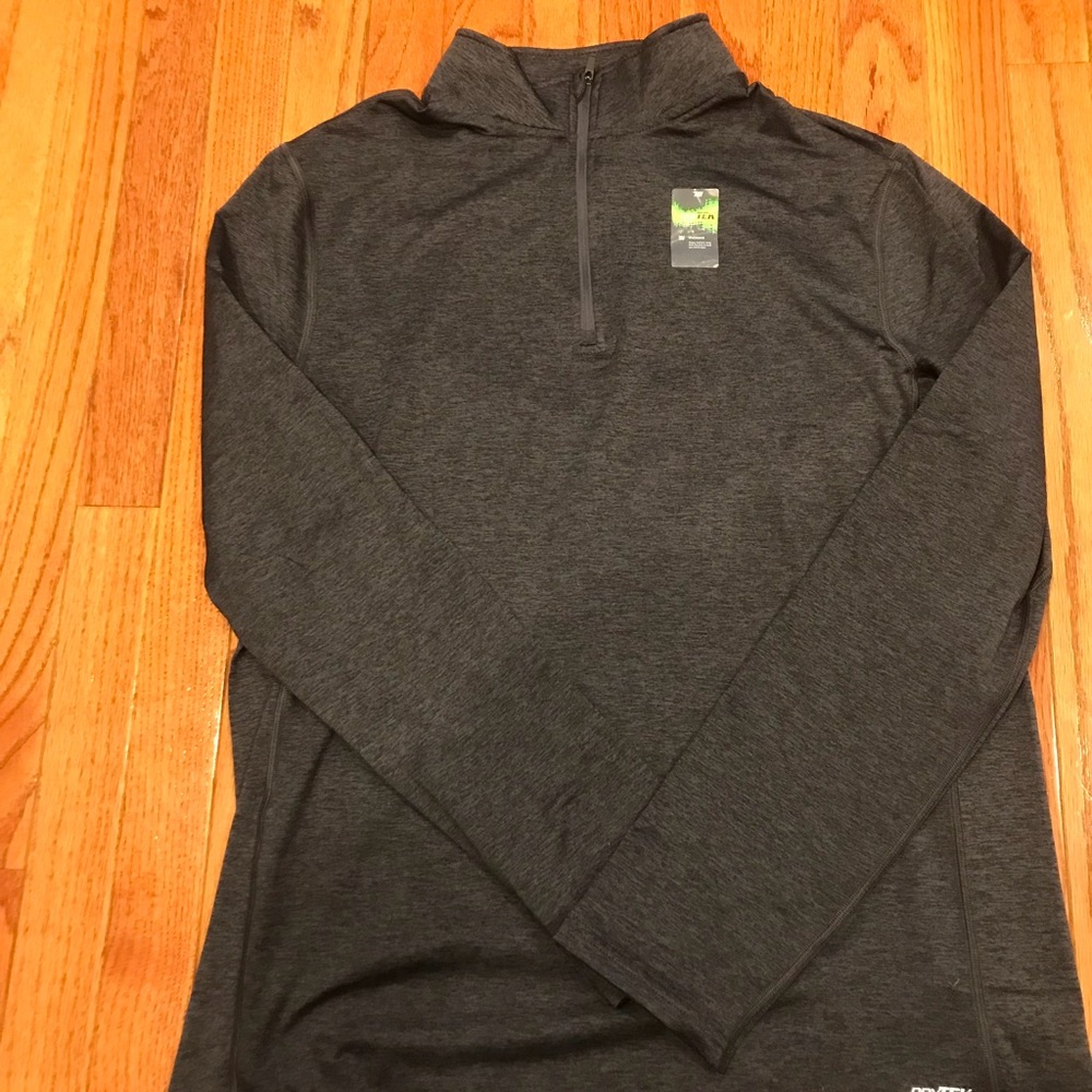 TEK gear quarter zip dry tek long sleeve T-shirt